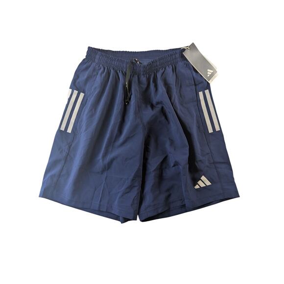 Adidas Men's Small Aeroready OTR Own the Run 7" Dark Blue Running Shorts NEW - Picture 1 of 4